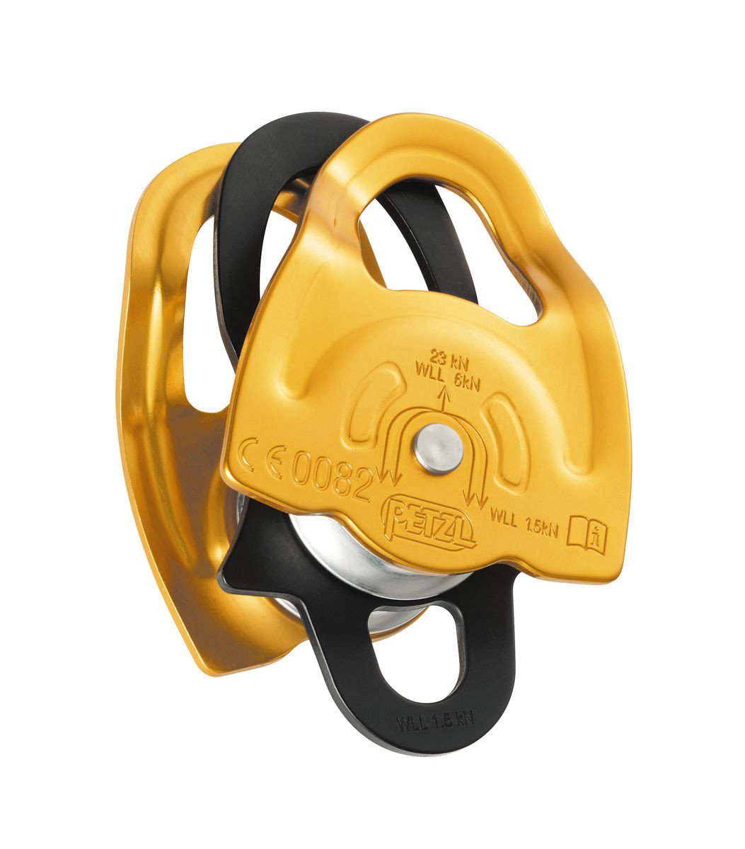 Petzl Gemini is a high efficiency, lightweight and compact double prusik pulley for setting up progress capture systems of a height safety mechanical advantage.