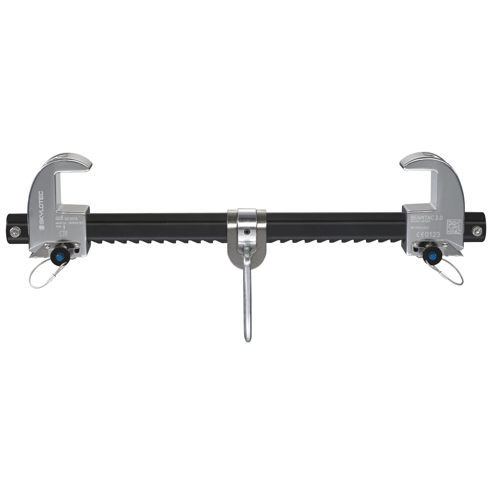 The adjustable clamping jaws ensure rapid and simple attachment to steel beams, whilst the multi-level safety system reliably prevents any unwanted movement or slipping during use.