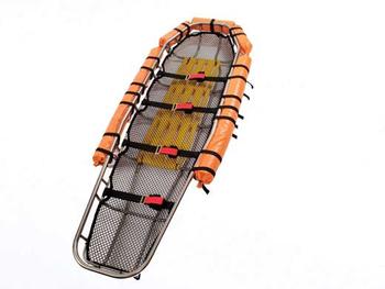 Our Ferno 471 Floatation Collar folds around the outer head-end perimeter of basket stretchers to assist rescuers in keeping the patients head above waterline.