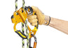 safety catch is totally integrated into the body of the ascender to help prevent snagging