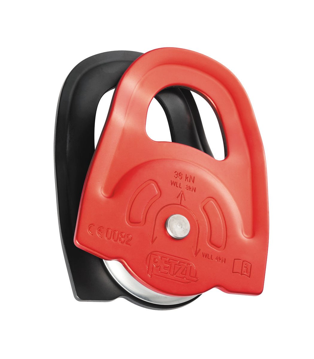 High strength, high-efficiency Prusik pulley by Petzl High-strength pulley designed for rescue professionals to set up progress capture. Product available here.