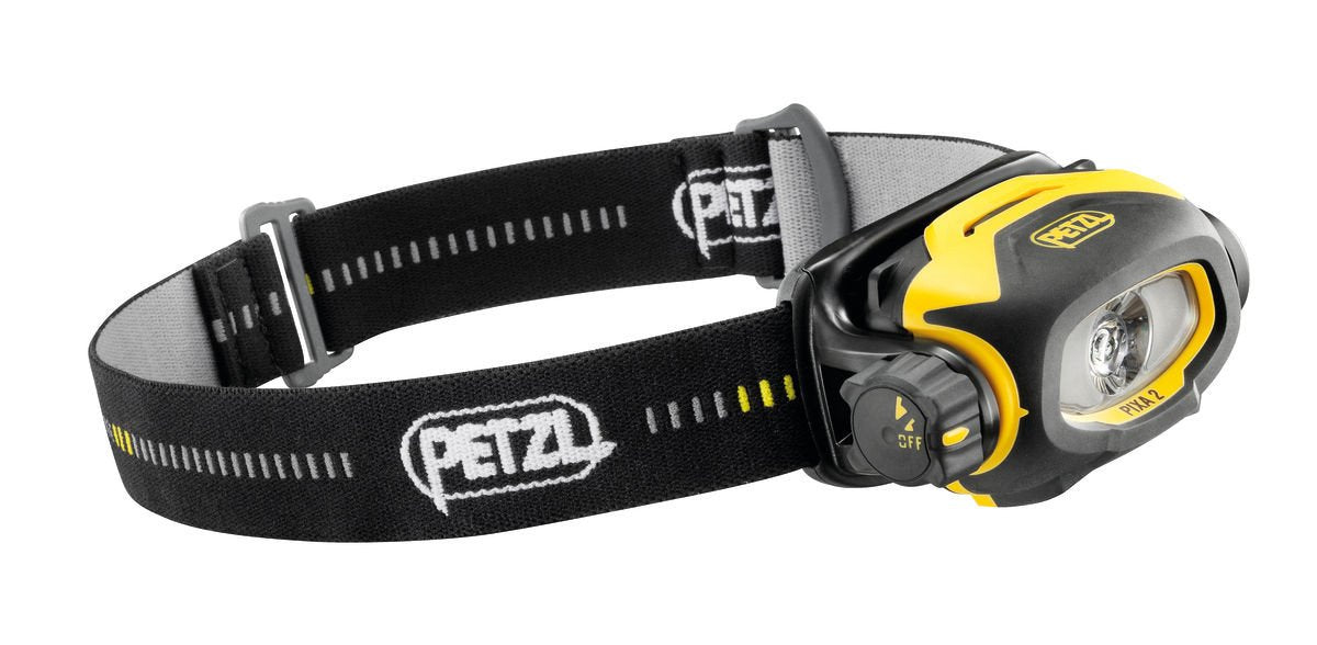 The Pixa 2 headlamp torch by Petzl offers lighting that allows the user to work on tasks close at hand or to move around safely, suitable for proximity lighting.