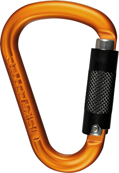 The SKYLOTEC PassO-Tri carabiner has a smooth, twist-lock closure for maximum HMS carabiner safety, meeting alpine sports and industry standards. Buy it here at Rescue Shop.