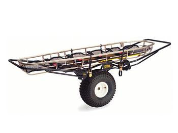 The Ferno Mule Wheel Stretcher Transporter has an all-terrain oversized wheel that allows for a smooth patient experience and easy movement in rough terrain.